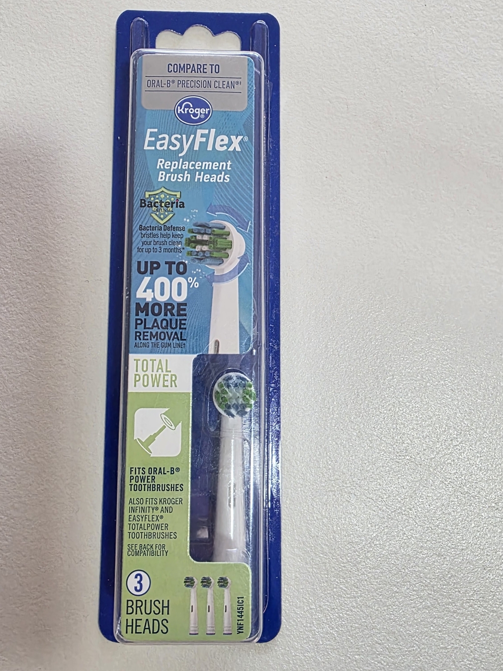 Kroger EasyFlex Replacement Brush Heads - 3 Pack.